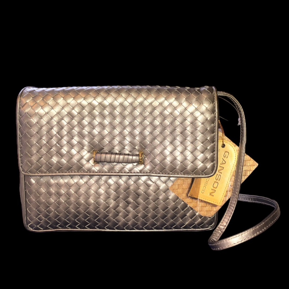 Vintage Ganson Quilted Leather Bag, NWT